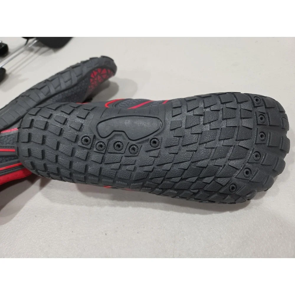 XIHALOOK  Hiking‎ Water Shoes Womens Mens Quick Dry Barefoot Red Sz M6 W7.5